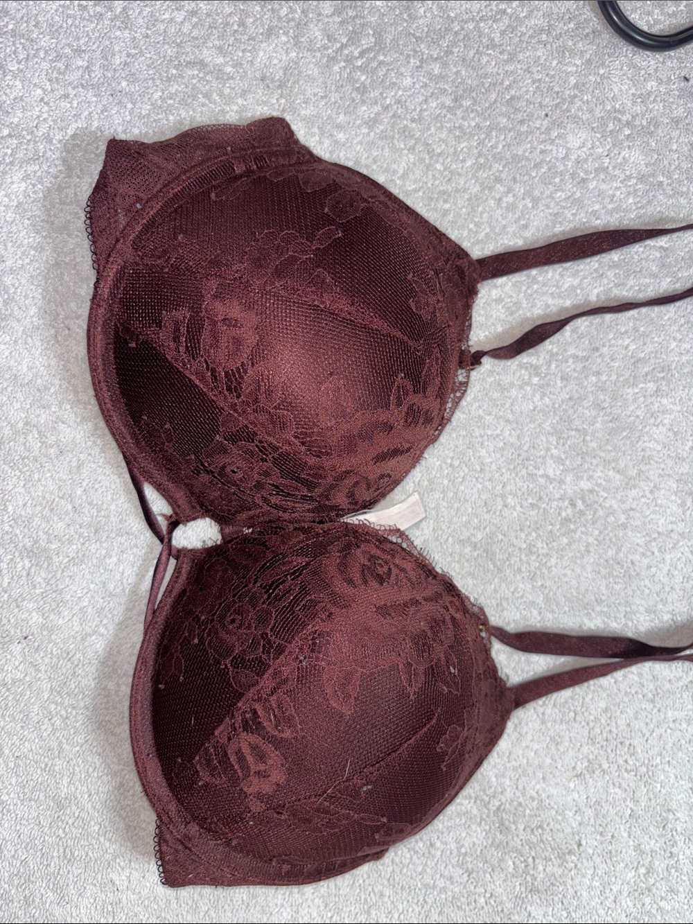 Victoria's Secret Lace Push-Up Bra in Deep Wine